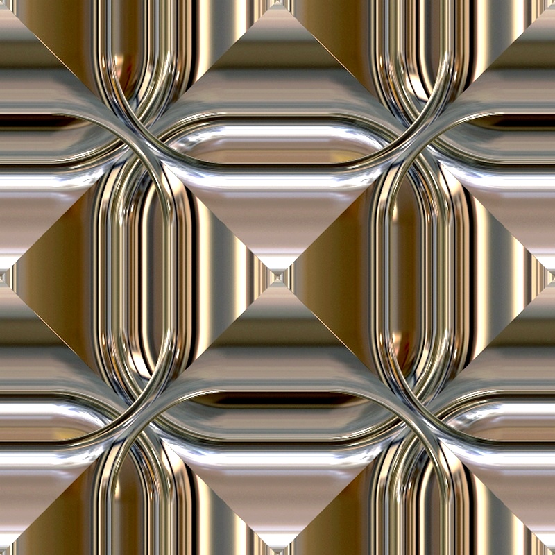 Tuile de métal 3d décorative