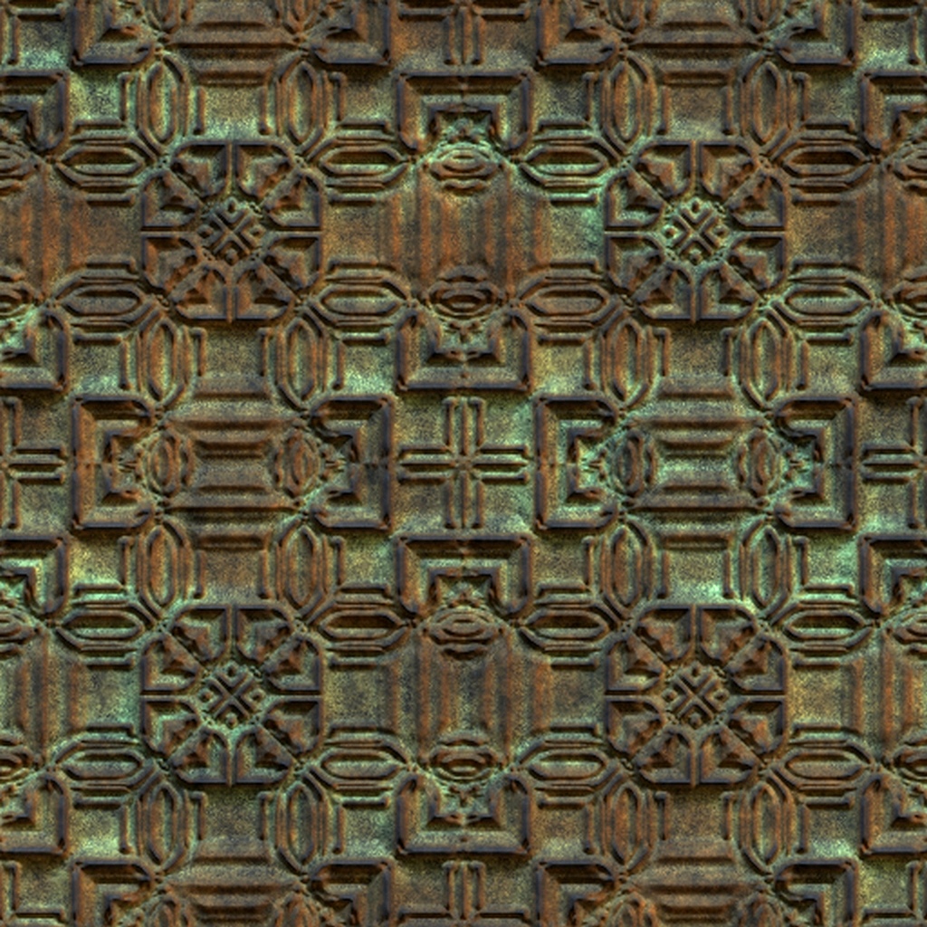 Tuile de métal rustique décorative